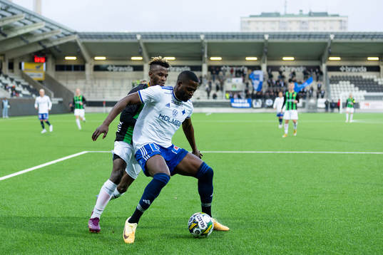 GAIS Rickard Emeka Friday och Norrköpings Isak Ssali