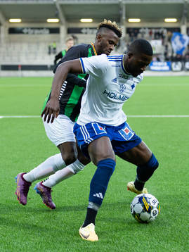 GAIS Rickard Emeka Friday och Norrköpings Isak Ssali