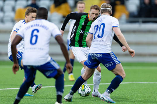 GAIS Julius Lindberg och Norrköpings Jacob Ortmark och