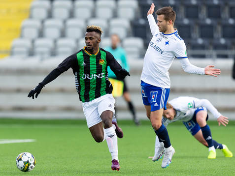 GAIS  Rickard Emeka Friday och Norrköpings Arnor Traustason