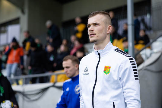 GAIS  Alexander Ahl Holmström innan fotbollsmatchen i