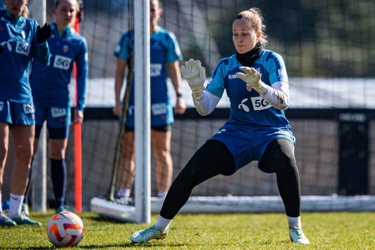 Goalkeeper Aurora Mikalsen of Norway