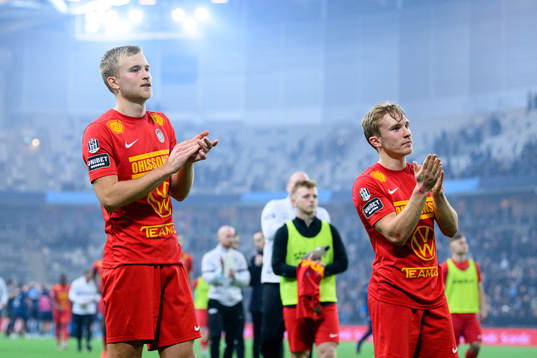Landskronas Johan Rapp och Edvin Dahlqvist deppar