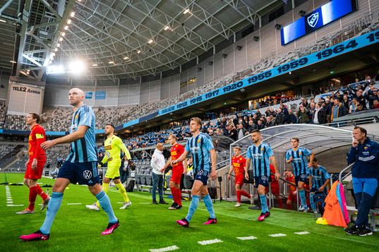 Djurgårdens och Landskronas spelare