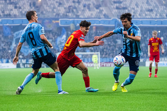 Landskronas Camil Jebara, Djurgårdens Elias Andersson och
