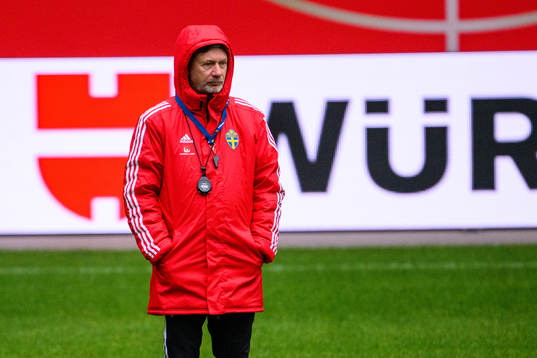 Head coach Peter Gerhardsson of the Swedish women's
