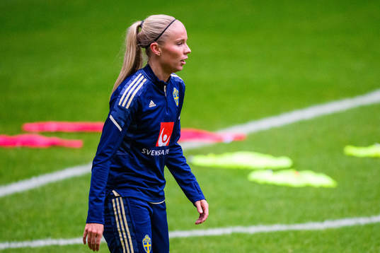 Stina Lennartsson of the Swedish women's national football