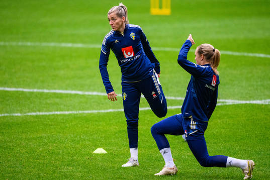 Linda Sembrant and Magdalena Eriksson of the Swedish