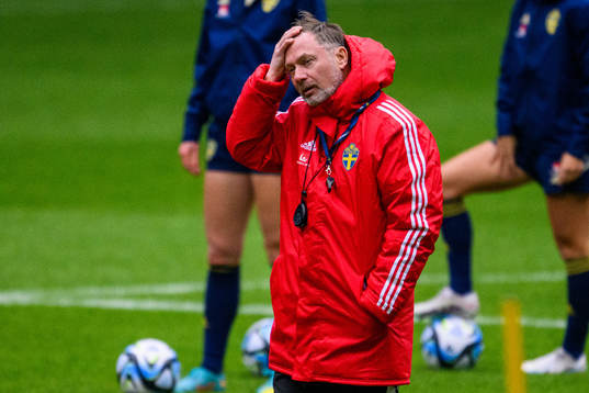 Head coach Peter Gerhardsson of the Swedish women's