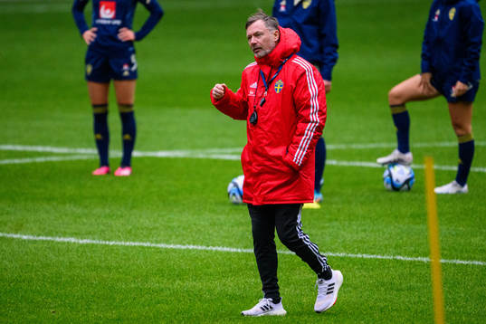 Head coach Peter Gerhardsson of the Swedish women's