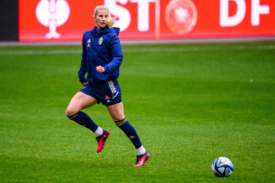 Sofia Jakobsson of the Swedish women's national football