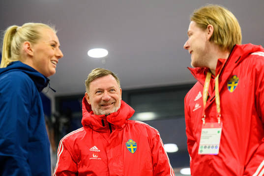 Head coach Peter Gerhardsson of the Swedish women's