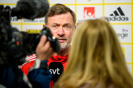 Head coach Peter Gerhardsson of the Swedish women's