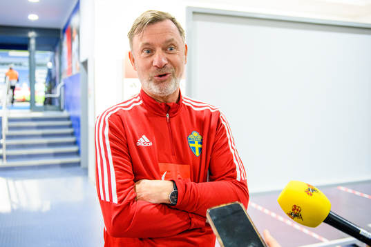 Head coach Peter Gerhardsson of the Swedish women's
