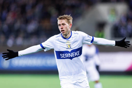 IFK Göteborgs Elias Hagen jublar