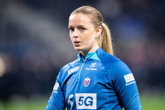 Goalkeeper Guro Pettersen of Norway
