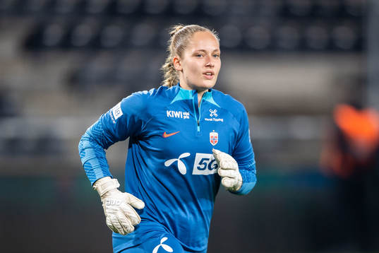 Goalkeeper Aurora Mikalsen of Norway