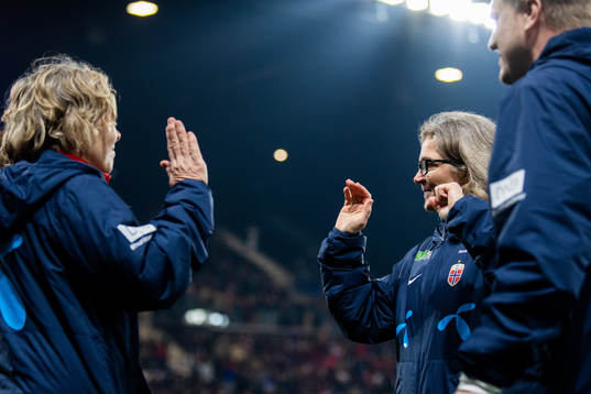 Head coach Hege Riise of Norway