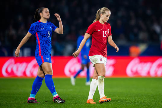 Julie Thibaud of France and Amalie Eikeland of Norway