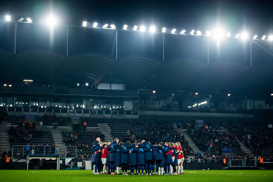 Players and staff of Norway