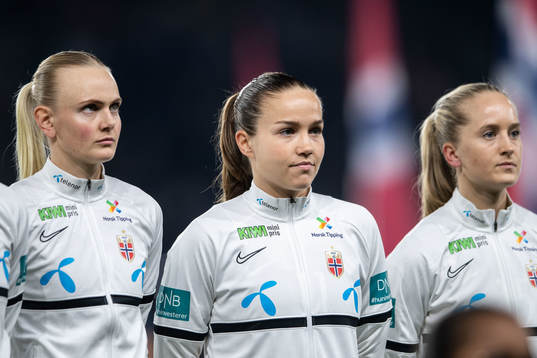 Karina Sævik, Guro Reiten and Amalie Eikeland of Norway
