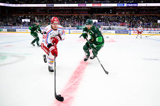 Timrås Axel Rindell och Färjestads Marcus Westfält