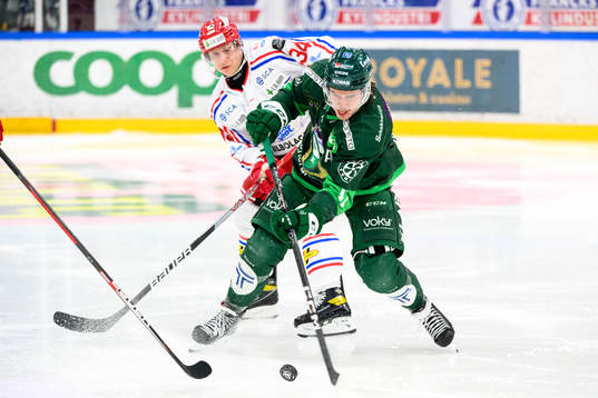 Timrås Olli Palola och Färjestads Joakim Nygård