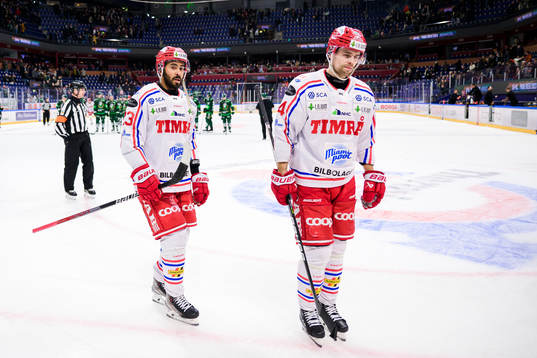 Timrås Jeremy Boyce-Rotevall och Emil Pettersson deppar