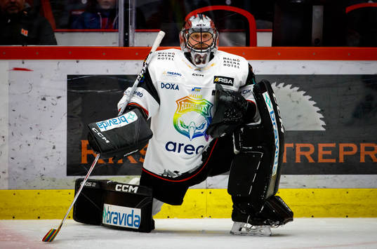 Malmö Redhawks målvakt Brandon Maxwell