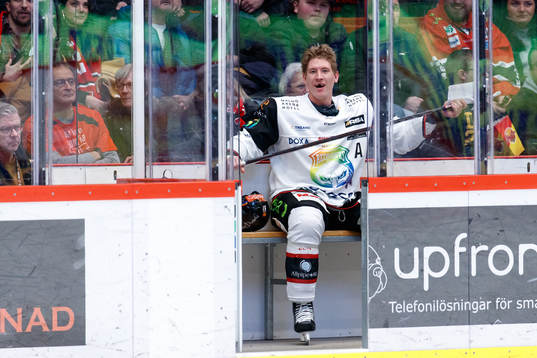 Malmö Redhawks Emil Sylvegård i utvisningsbåset