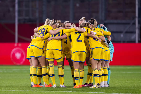 Players of Sweden gather