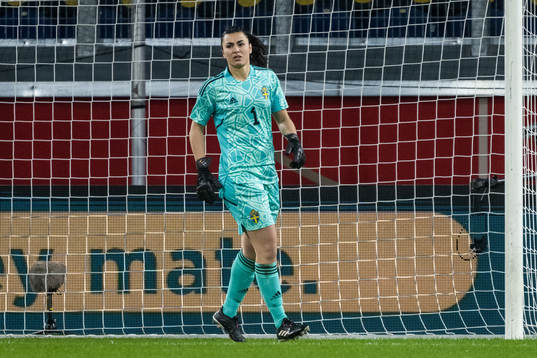 goalkeeper Zecira Musovic of Sweden
