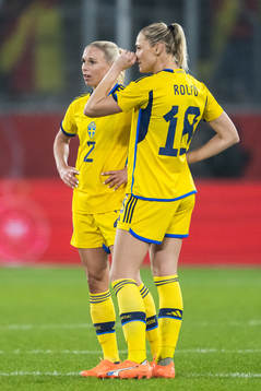 Jonna Andersson and Fridolina Rolfö of Sweden