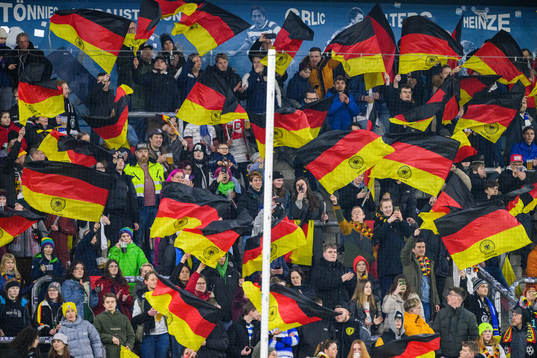 during the women's international friendly football match