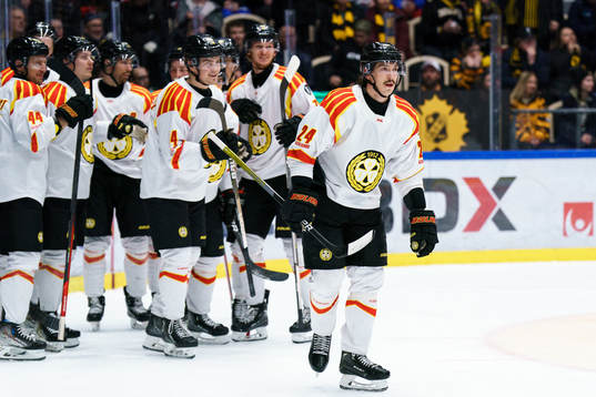 Brynäs Hannes Björninen jublar