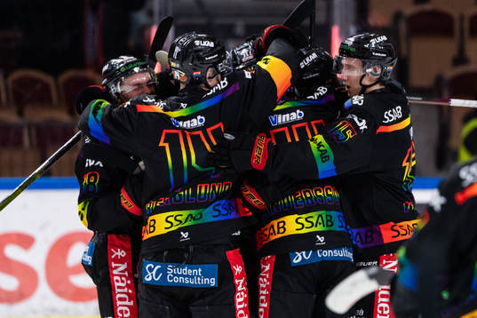 Luleås spelare jublar
