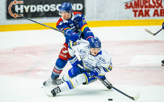 Oskarshamns Myles Powell och Leksands Hannes Hellberg