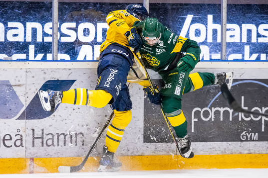 Södertäljes Viktor Lang och Björklövens Gustav Possler