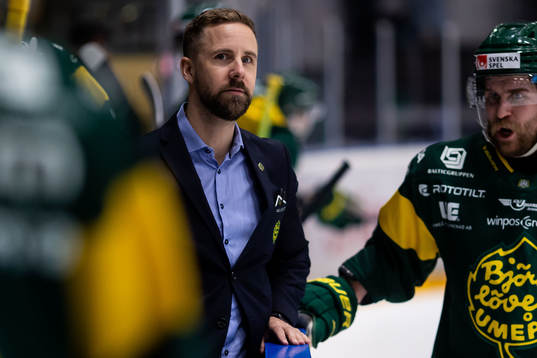 Björklövens tränare Viktor Stråhle