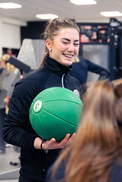 Frölundas fystränare Tilda Kruger Nilsson