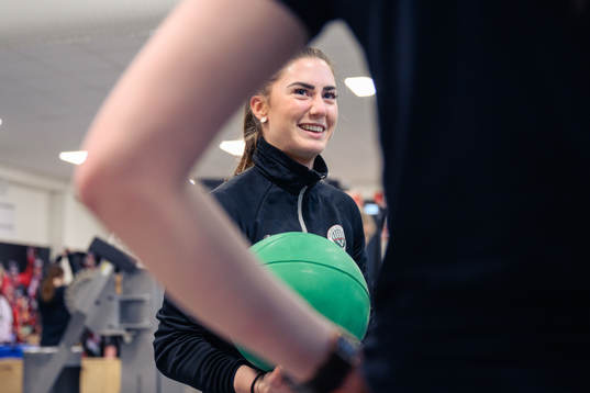 Frölundas fystränare Tilda Kruger Nilsson