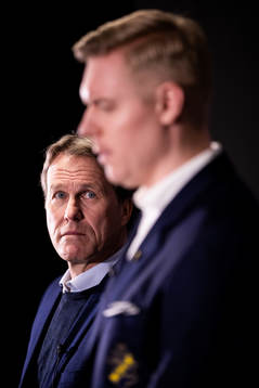 Djurgårdens tränare Johan Garpenlöv och AIKs tränare