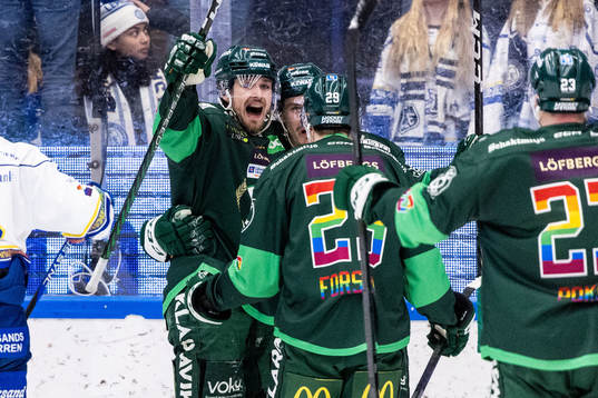 Färjestads Joakim Nygård jublar