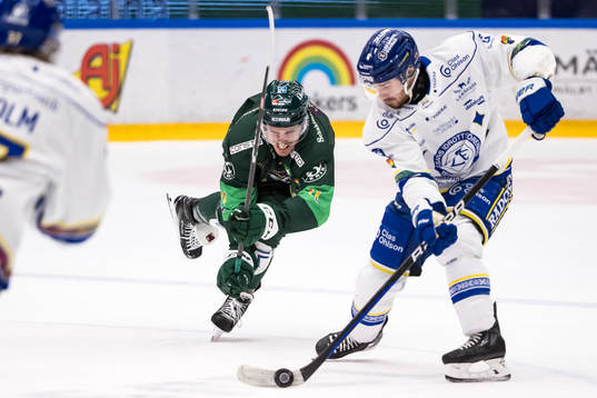 Färjestads Joakim Nygård och Leksands Matt Caito