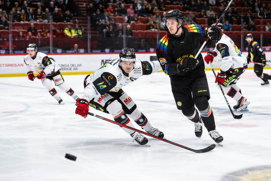 Malmö Redhawks Carl-Johan Lerby och Brynäs Nick Olesen