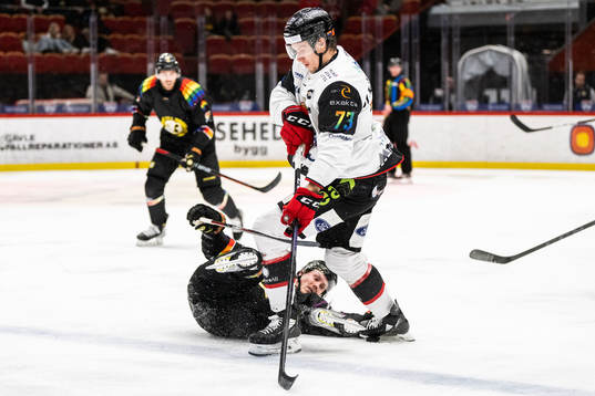 Malmö Redhawks Adam Ollas Mattsson och Brynäs Nick Olesen