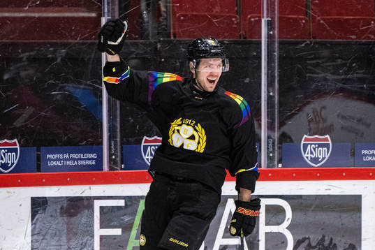 Brynäs Jacob Blomqvist jublar
