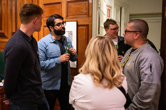 Farid Abbaspour, DIF-podden, och John Skörlund, SLO AIK