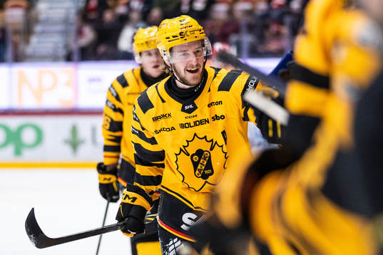 Skellefteås Jonathan Pudas jublar
