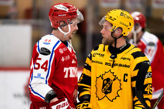 Timrås Jonathan Dahlén och Skellefteås Oscar Möller